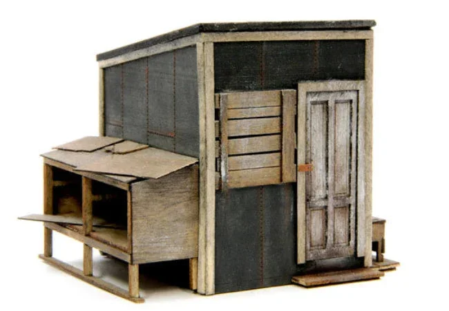 HO Banta Modelworks Lineside Tool Shed 2144