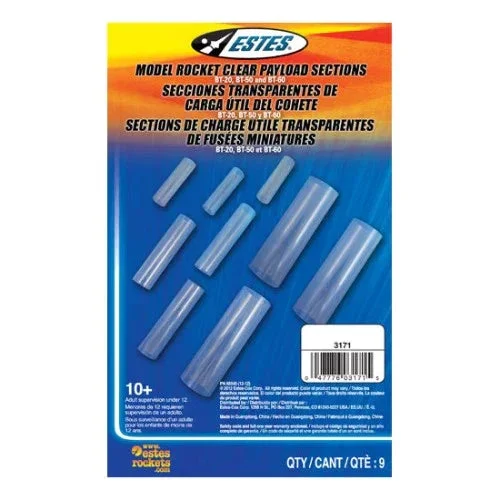 Estes Rockets Clear Payload Section Assortment 003171