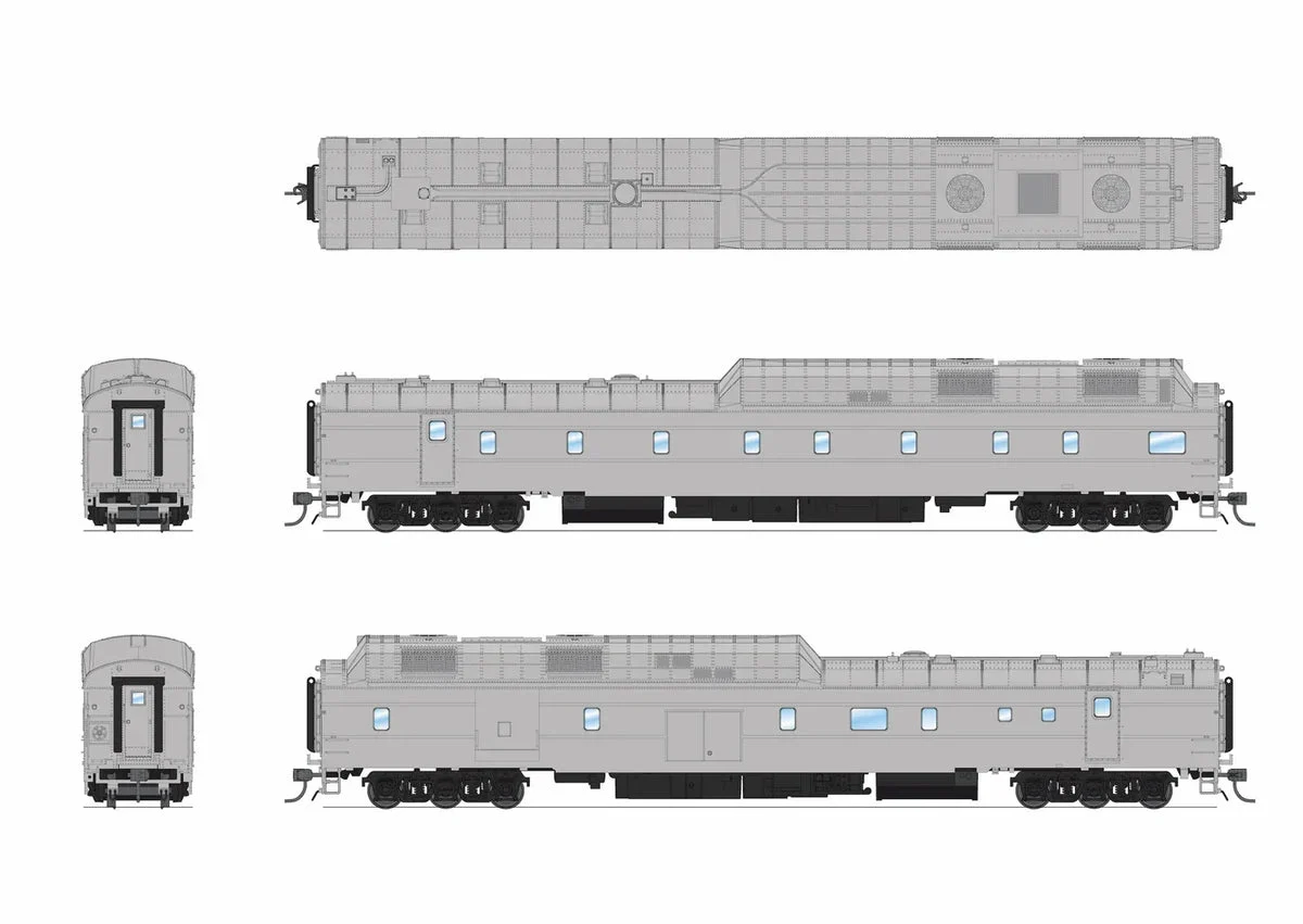 HO Broadway Ltd Union Pacific Power Car Painted Primer Gray without Roof Antenna, w/Sound 9126