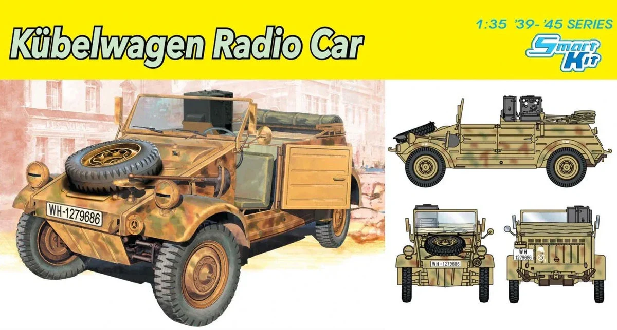 1/35 Dragon Model Type 82 Kubelwagen Radio Car 6886 - Dragon Models