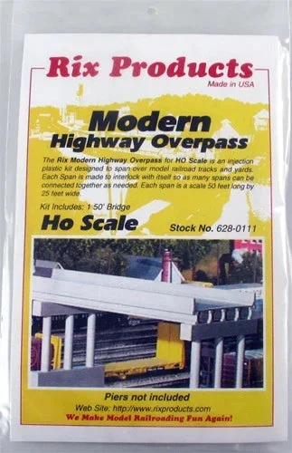 HO Rix Products Modern 50′ Highway Overpass 628-0111