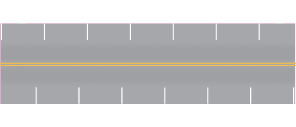 N Easy Streets Aged Asphalt Double Sided Parallel Parking White 325-3430