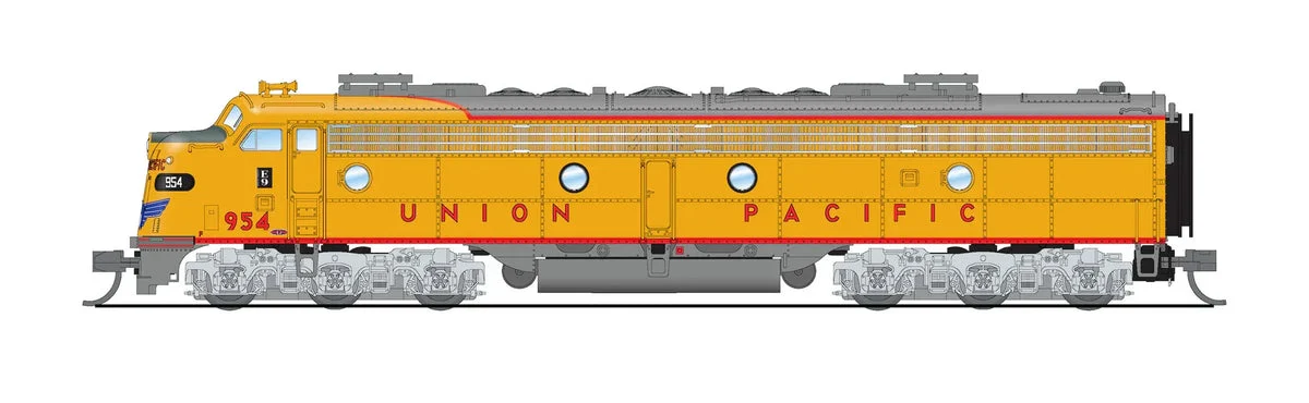 N Broadway Ltd EMD E9A UP 961 Yellow & Gray No-Sound/DCC-Ready 8854
