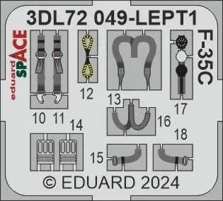 1/72 Eduard F-35C for ITALERI 3DL72049