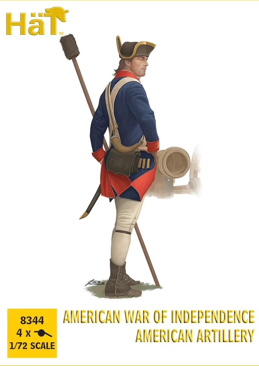 1/72 Hat Industries American War of Independence Artillery Set 8344