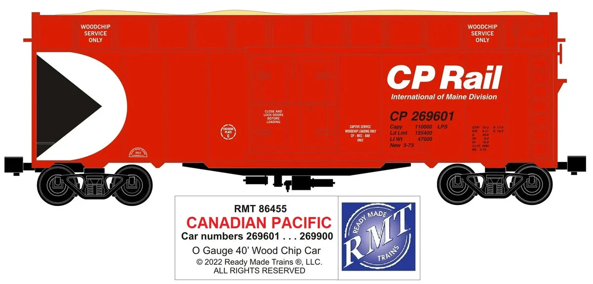 O RMT Woodchip Car Canadian Pacific 86455 - Ready Made Trains