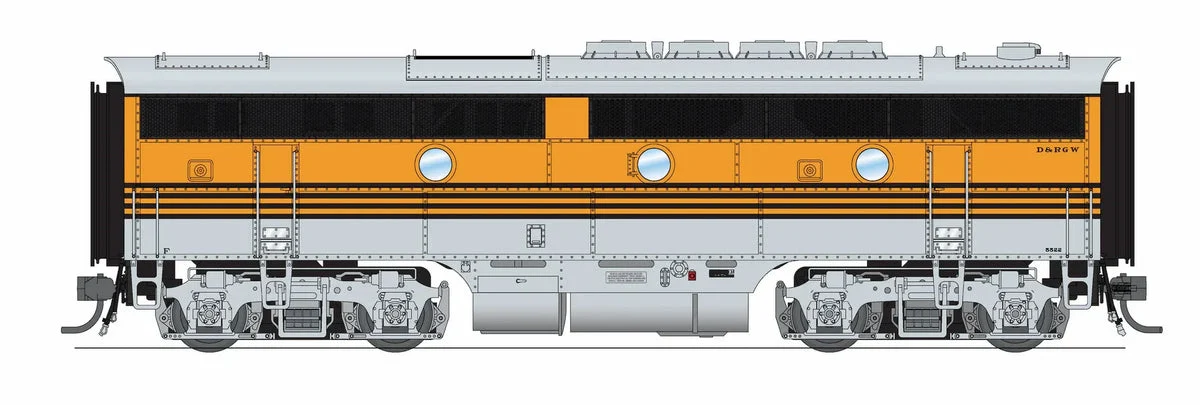HO Broadway Ltd EMD F3B DRGW 5523 "Prospector Scheme" No-Sound / DCC-Ready 9671