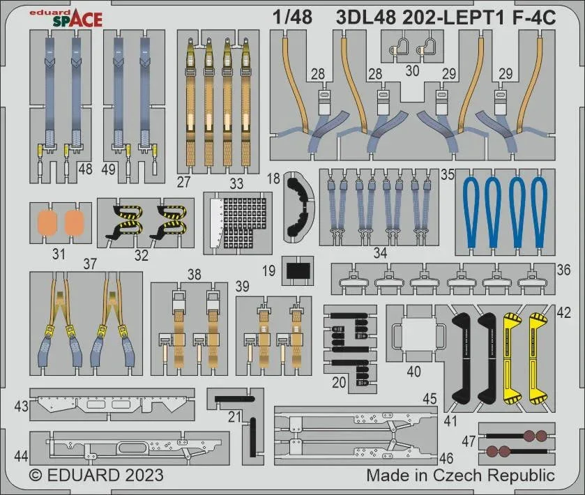 1/48 Eduard F-4C Space for HOBBY 2000 / ACADEMY 3DL48202