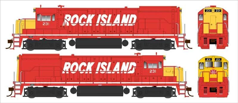 HO Bowser GE U25B Rock Island Billboard PH IV Cab #227 - 25165