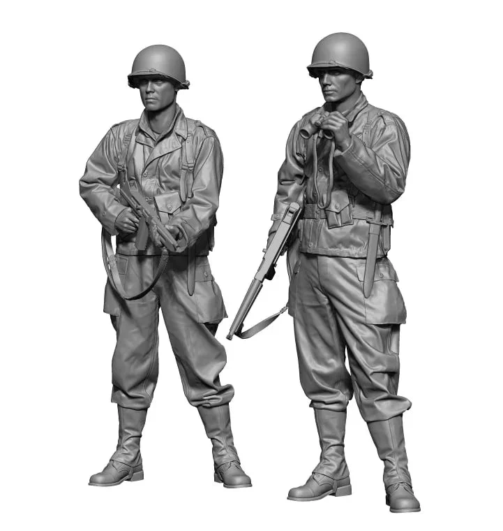 1/16 H3 Model WWII US Ranger Set 3D Printed Figure 16066 - H3 Models