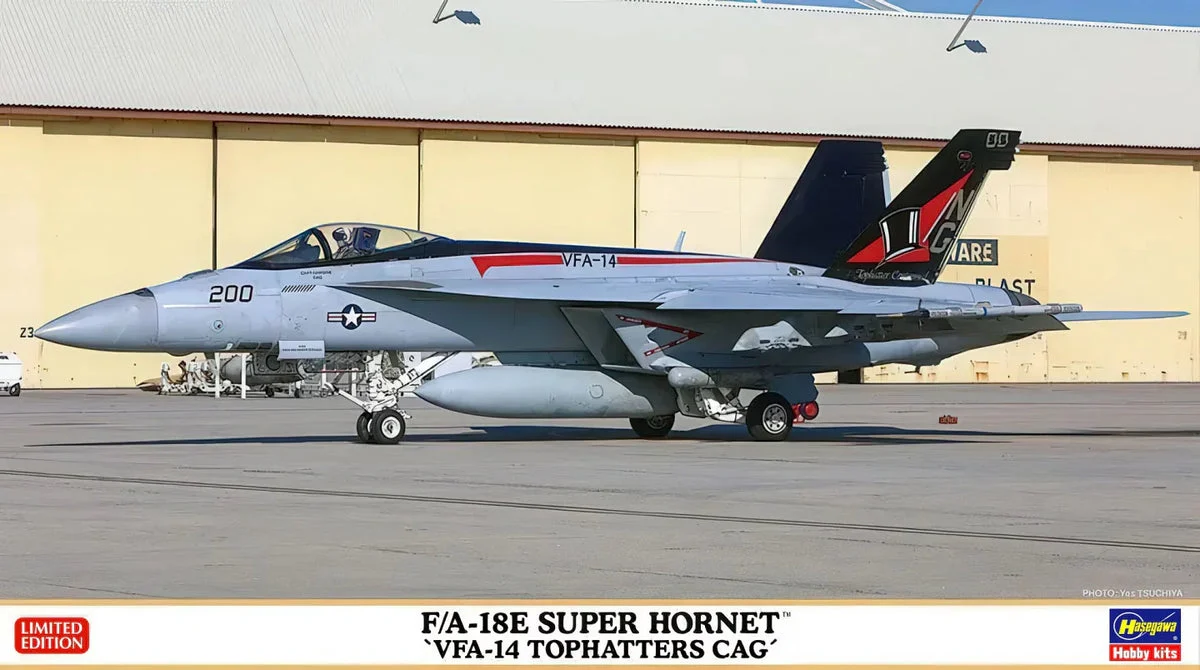 1/72 Hasegawa F/A-18E Super Hornet `VFA-14 Tophatters CAG´ 02309