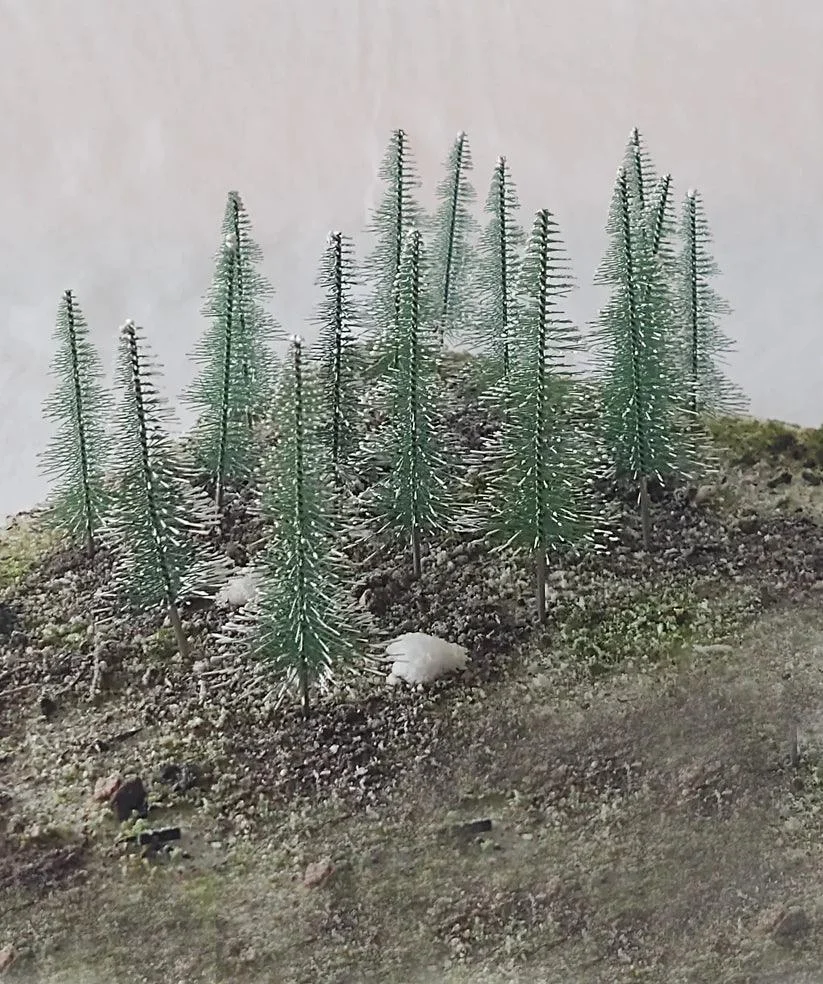 Rock Island Snow Covered Fir Trees 16pcs 24202 - Rock Island Hobby