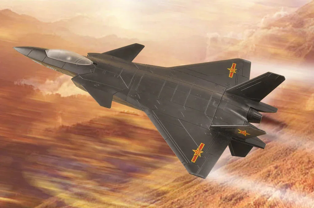 Hobby Boss Snap Kit w/LED Chinese J-20 Mighty Dragon 81902
