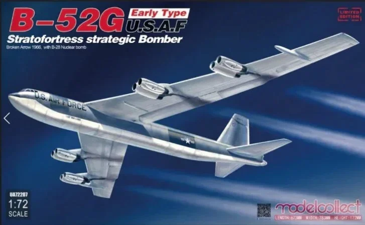 1/72 ModelCollect B-52G Early Type U.S.A.F Stratofortress Strategic Bomber 72207