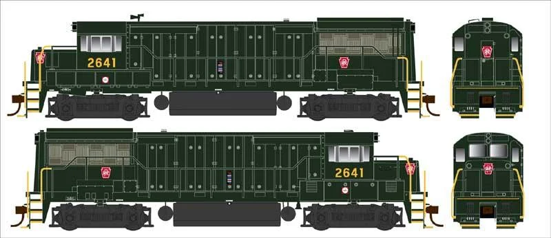 HO Bowser GE U25B Pennsylvania PH III Cab #2641 - 25161