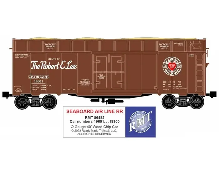 O RMT Woodchip Car Seaboard Air Line 86482 - Ready Made Trains