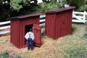 HO Monroe The Privies #2213 - Monroe Models