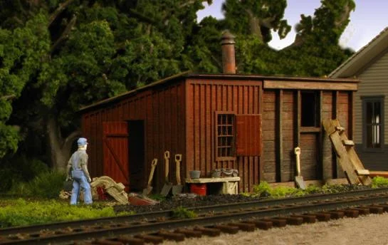 HO Monroe Pump House and Coal Shed #2212 - Monroe Models