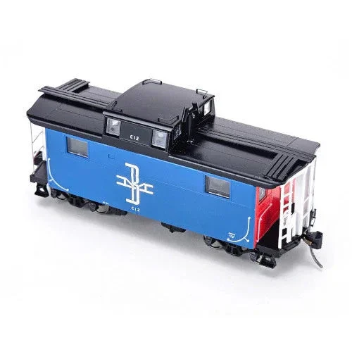 HO Bowser N5 Caboose Boston & Maine Blue Road #C12 - 43349