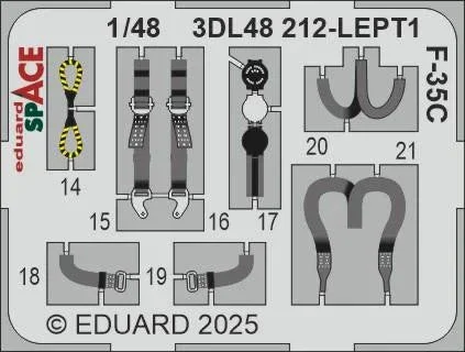 1/48 Eduard F-35C for TAMIYA kit 3DL48212