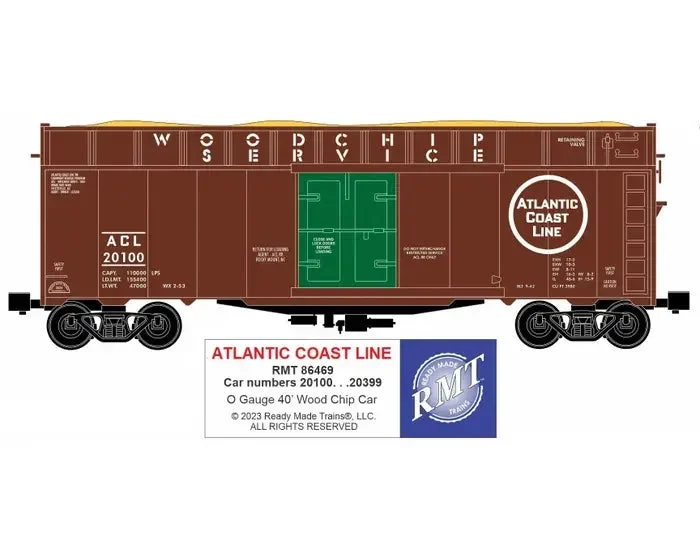 O RMT Woodchip Car Atlantic Coast Line 86469 - Ready Made Trains