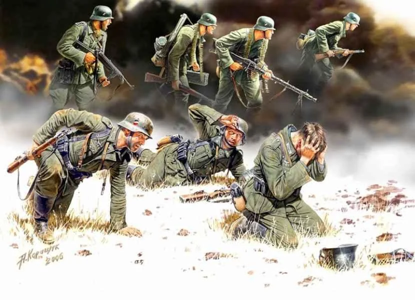 1/35 Master Box German Panzergrenadiers (7 Figures) 3518 - Master Box LTD