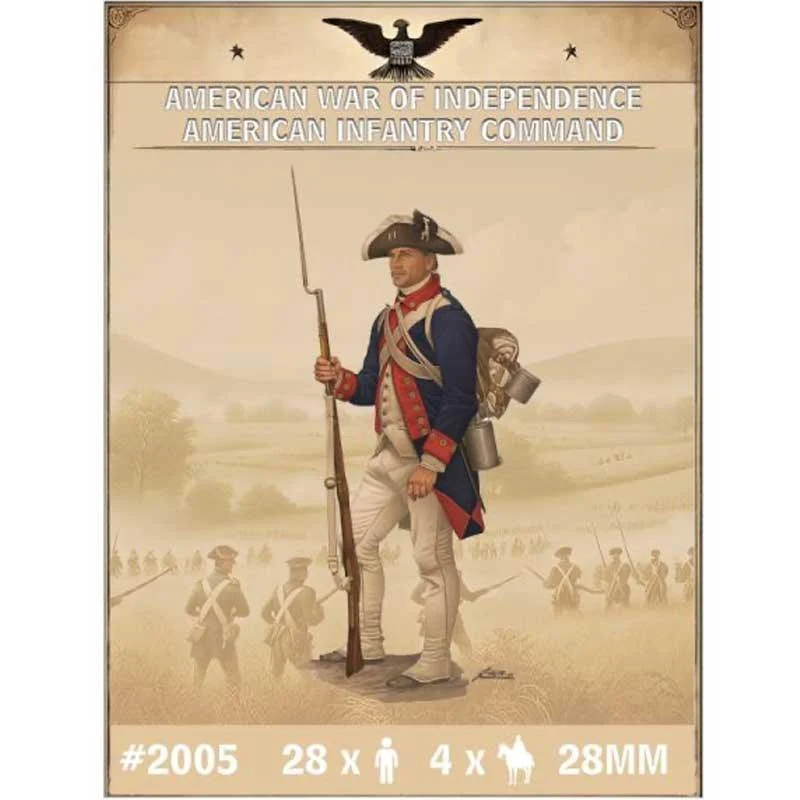 1/72 Hat Industries American War of Independence American Infantry Command 2005