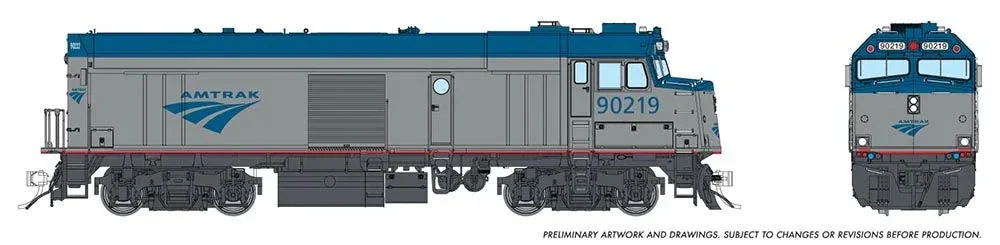 HO Rapido Amtrak NPCU "Cabbage" (DC/Silent): Amtrak - Phase V: #90219 - 081017