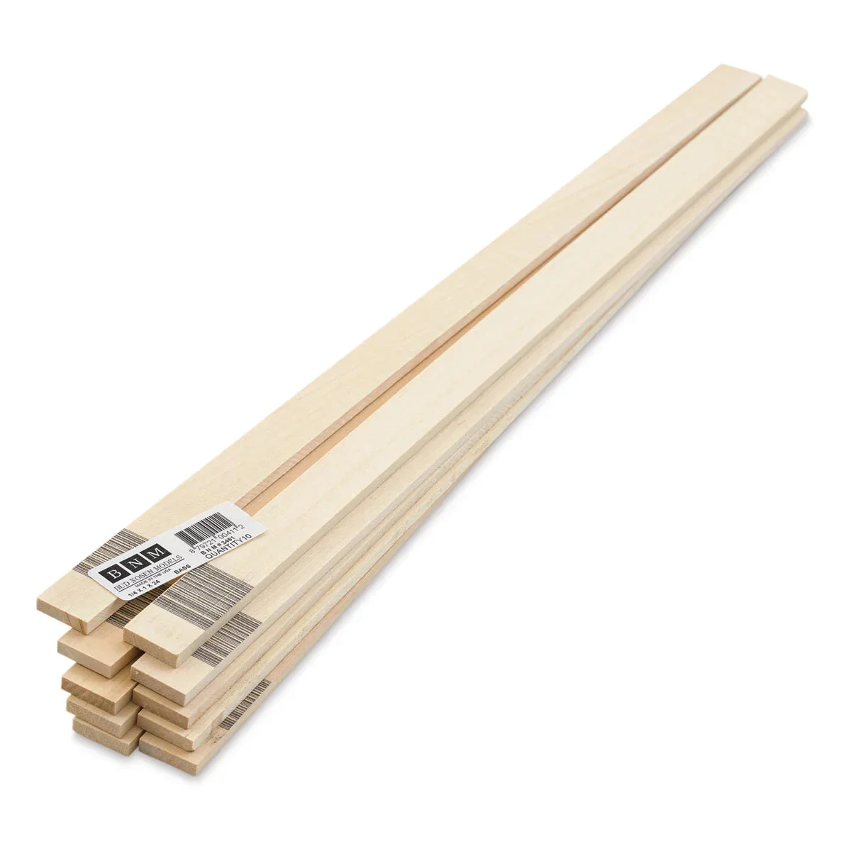Bud Nosen Basswood Stick 1/4" x 1" x 24" (10/pkg) 3461