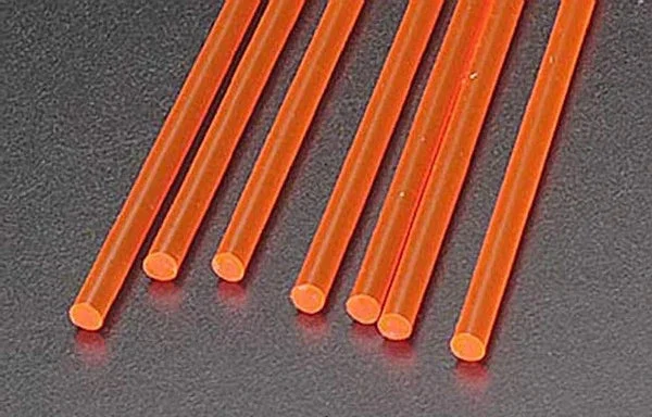 Plastruct 1/8" Fluorescent Red Rod (FARR-4H/7 Pack) 90273