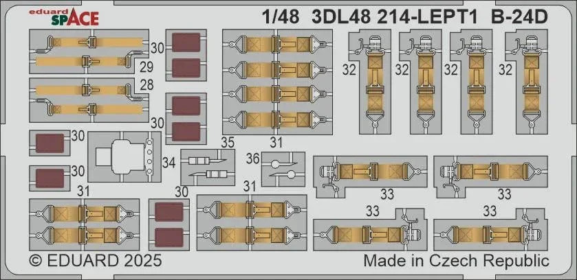 1/48 Eduard B-24D for HOBBY BOSS kit 3DL48214