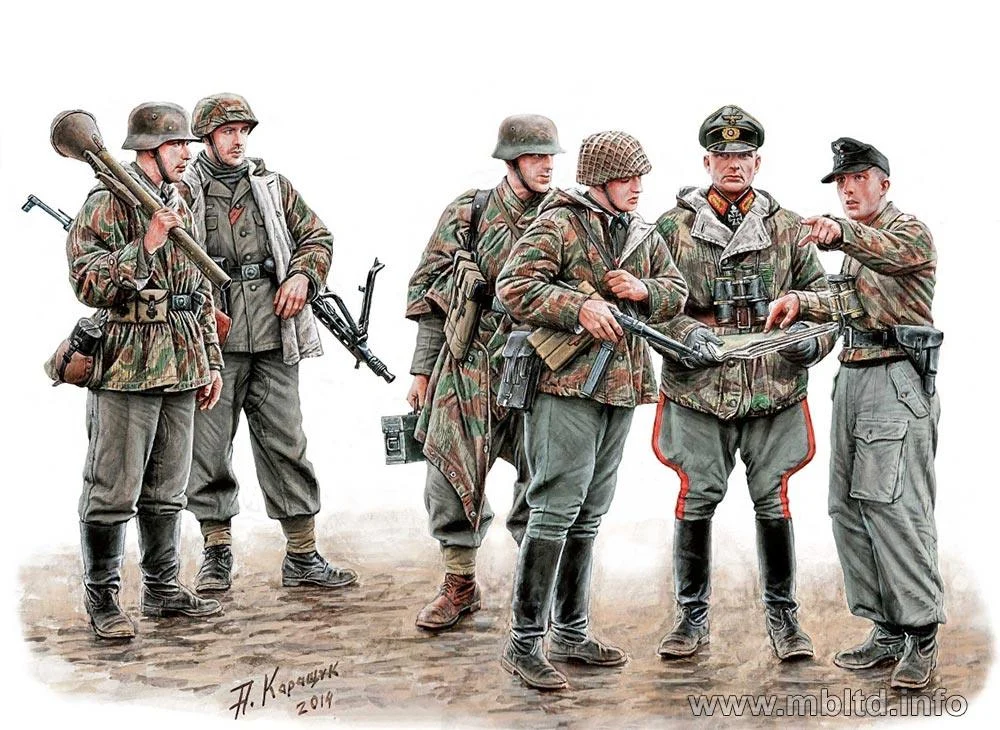 1/35 Master Box German Military Men, 1945 Let's Stop Them Here! 35162 - Master Box LTD