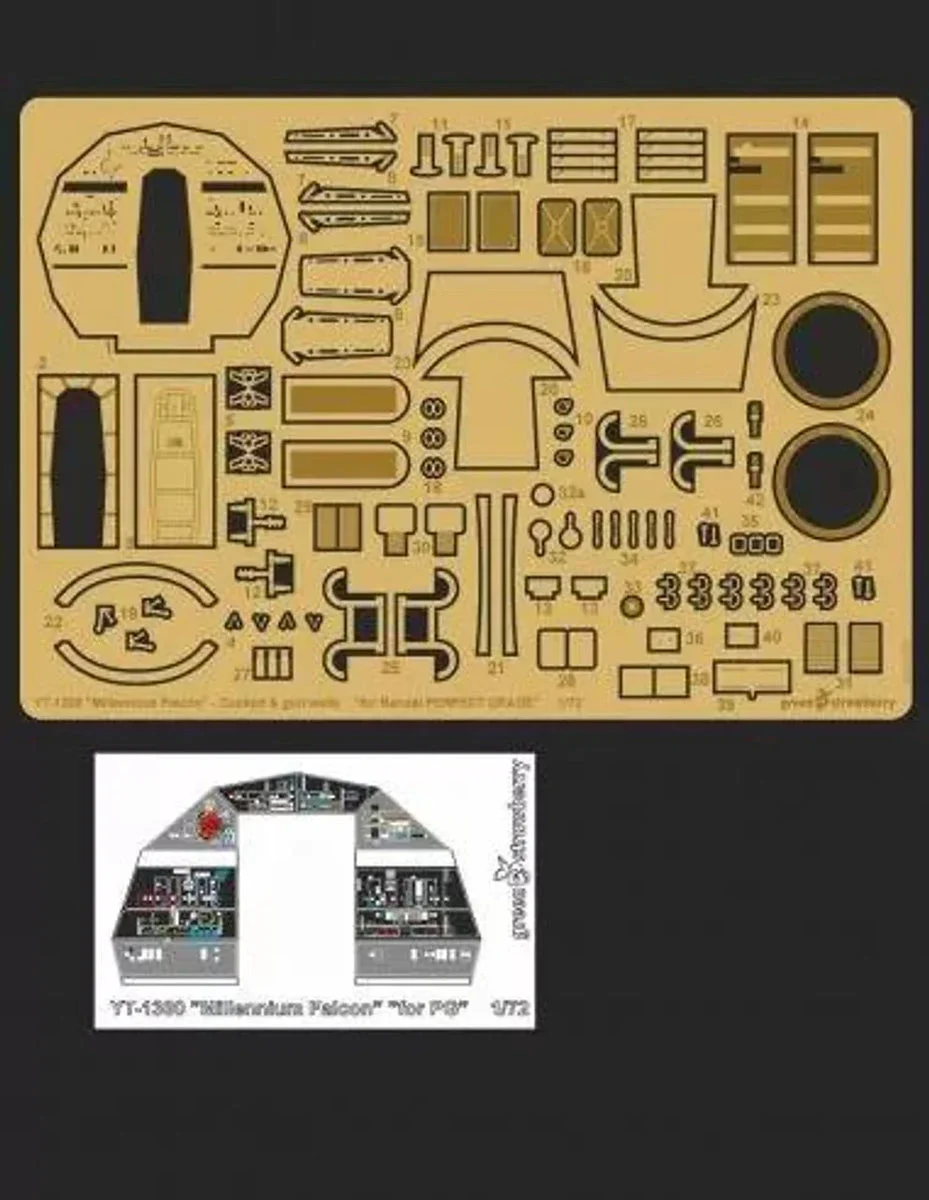 1/72 Green Strawberry YT-1300 Millennium Falcon - cockpi B06518
