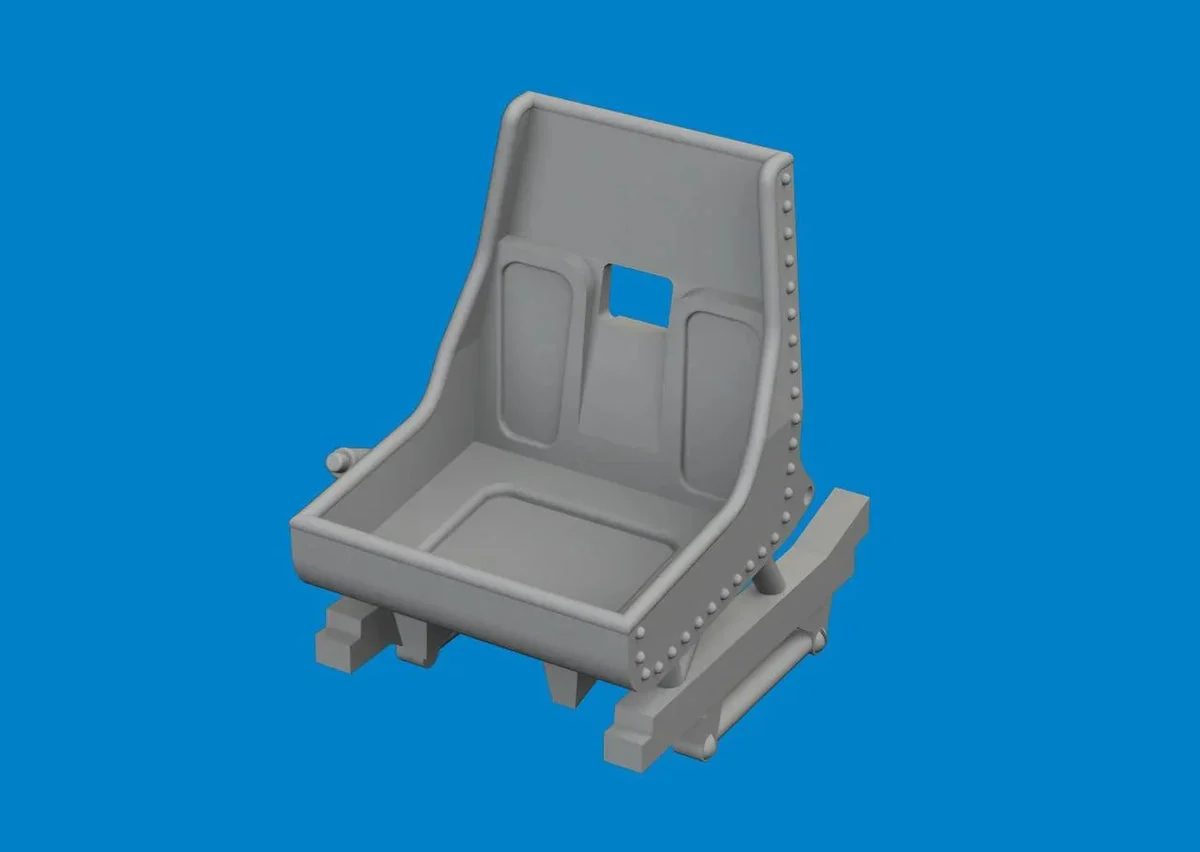 1/48 Eduard Bulldog seat PRINT Brassin for AIRFIX 6481046