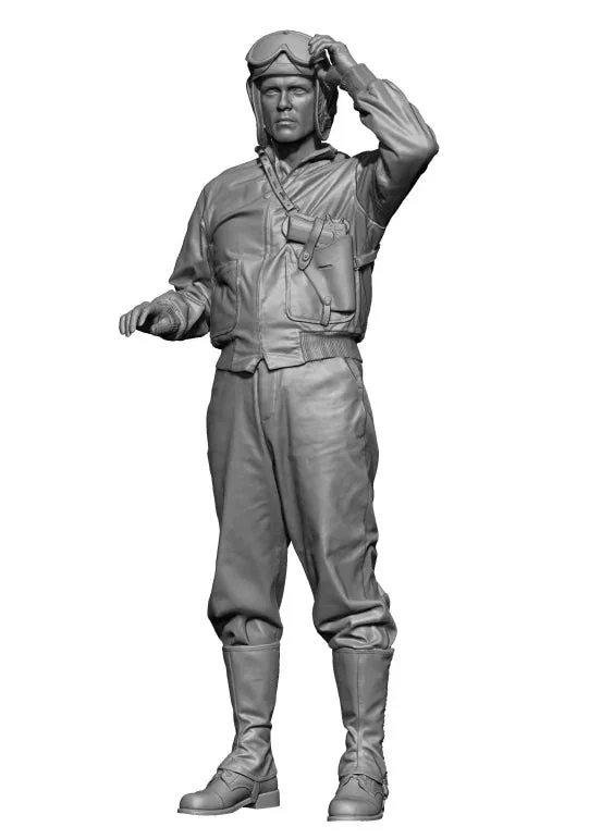 1/16 H3 Model WWII US Tank Commander 4 3D Printed Figure 16065 - H3 Models