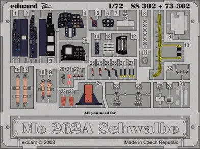 1/72 Eduard Me 262A Schwalbe for ACADEMY SS302