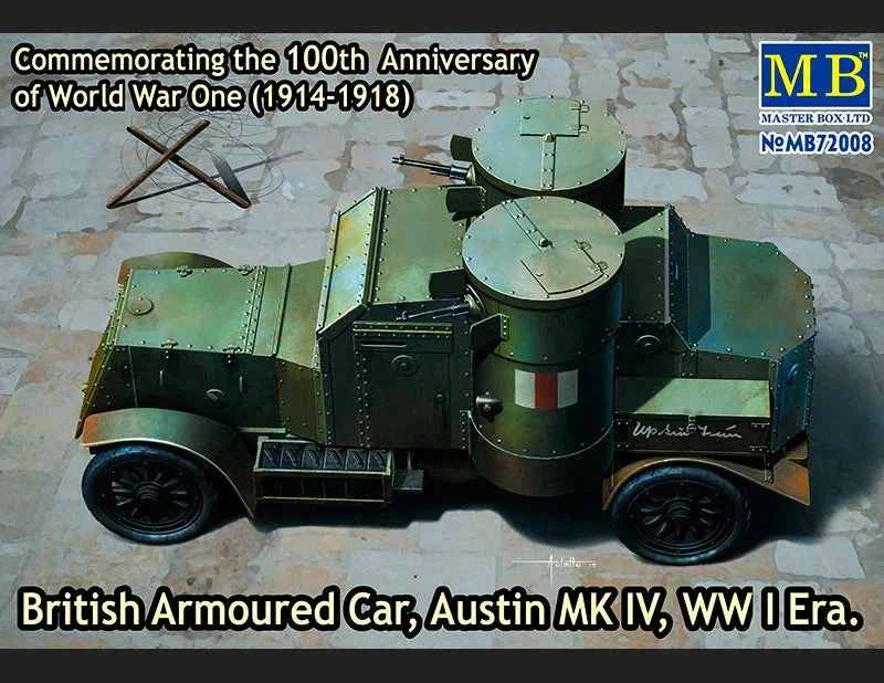 1/72 Master Box British Armoured Car Austin MK IV 72008 - Master Box LTD
