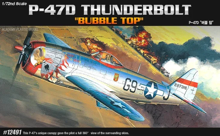 1/72 Academy P-47D "Bubble Top" 12491