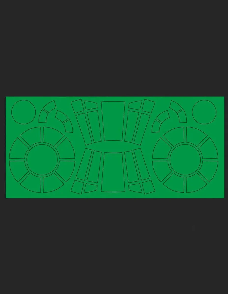 Green Strawberry Millenium Falcon Paint Mask AM001