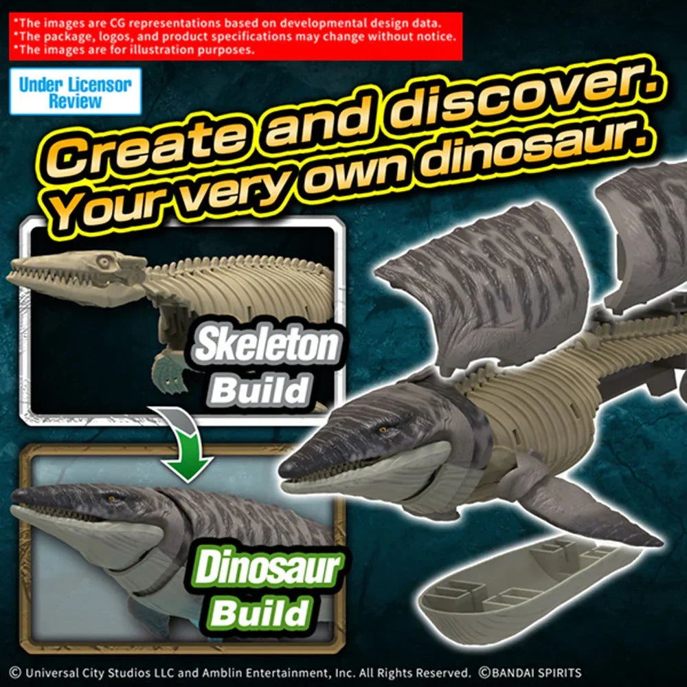 Bandai Jurassic World Rebirth Plannosaurus Mosasaurus Model Kit 2801662 - Bandai Namco