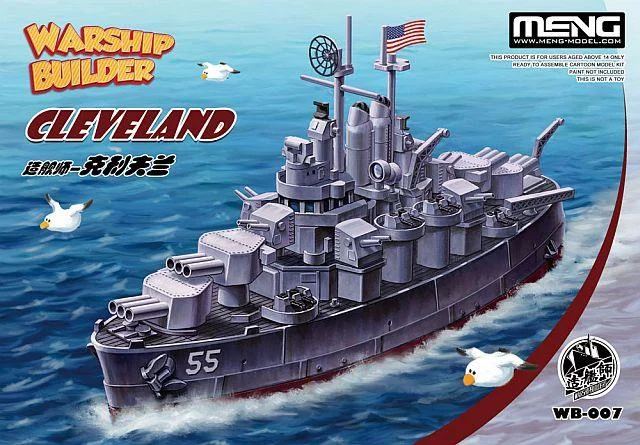 Meng Warship Builder USS Cleveland WB007 - Meng Models