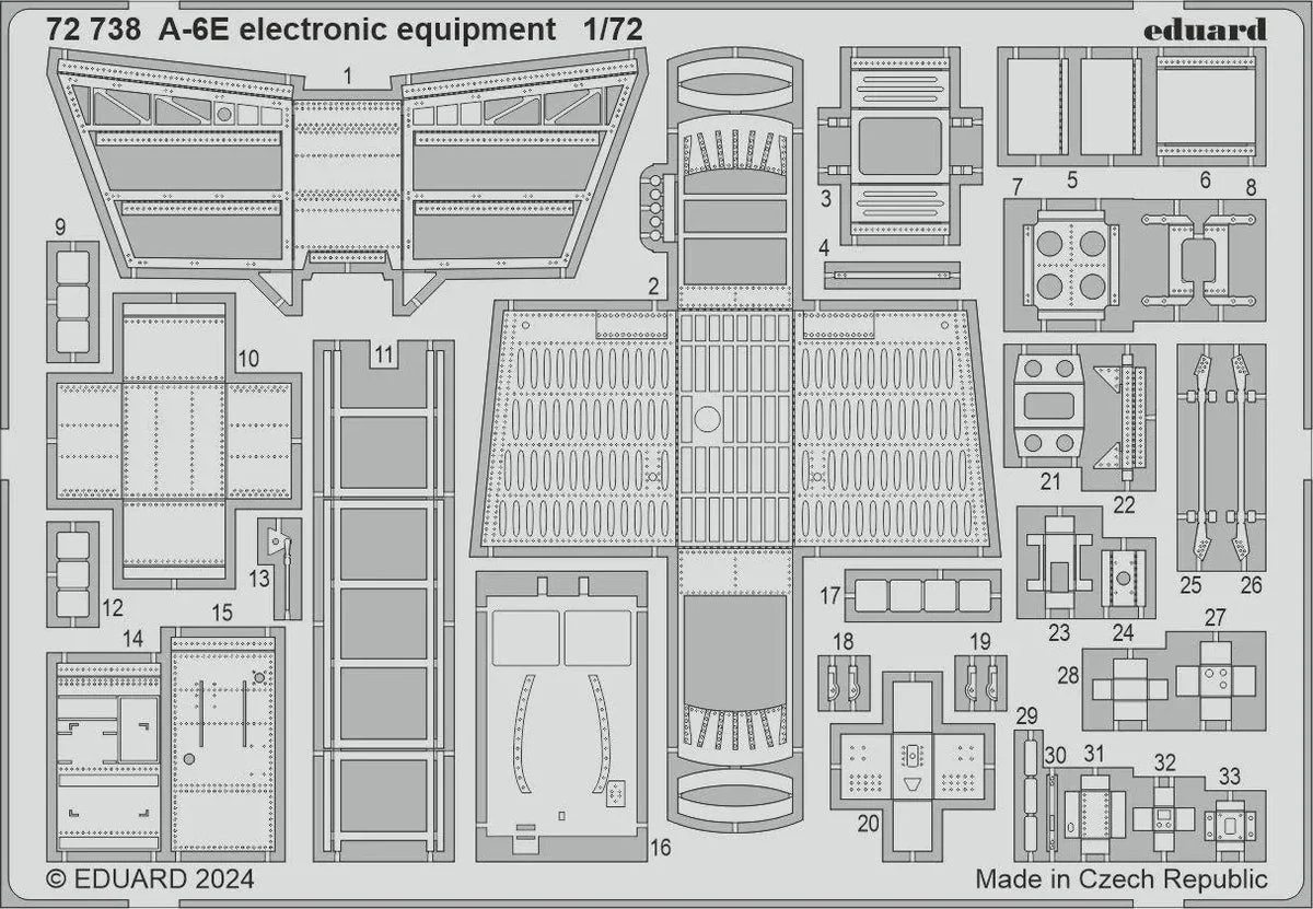 1/72 Eduard A-6E electronic equipment for TRUMPETER 72738