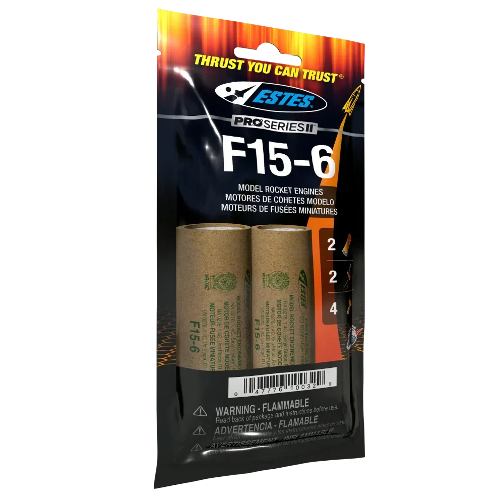 Estes Rockets F15-6 Engines (29mm) 10032
