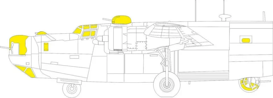 1/72 Eduard Paint Mask for AIRFIX B-24H CX667