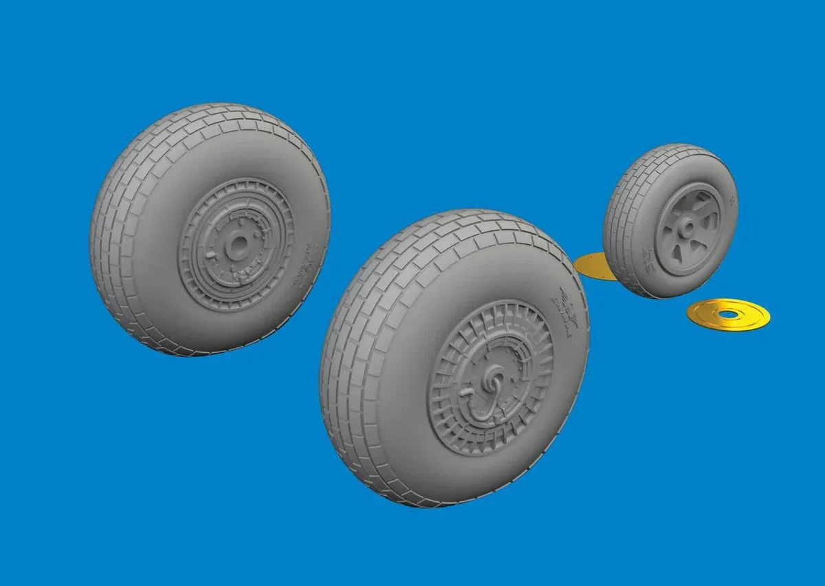 1/48 Eduard B-26G wheels Brassin 6481105