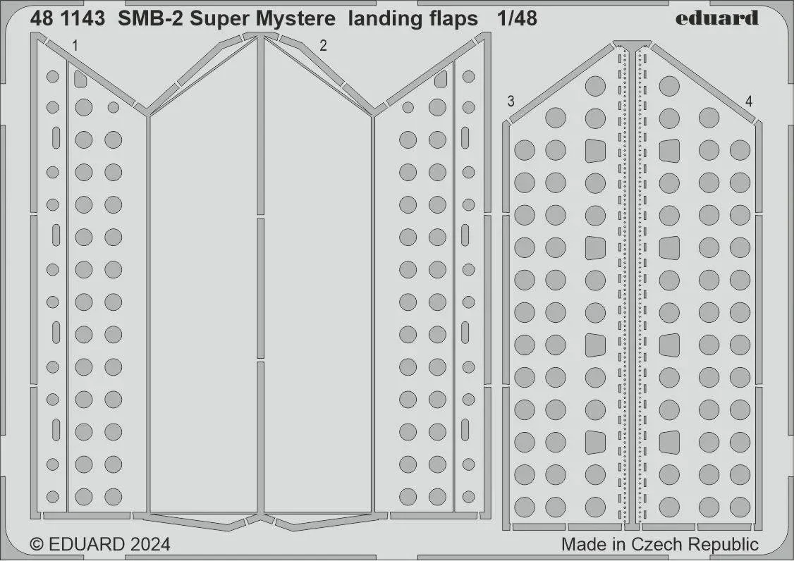 1/48 Eduard SMB-2 Super Mystere landing flaps for SPECIAL HOBBY 481143