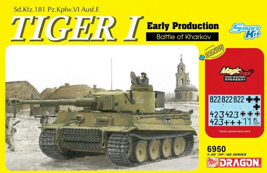 1/35 Dragon Model Tiger I Early Production Battle of Kharkov 6950 - Dragon Models