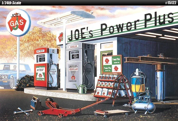 1/24 Academy Joe's Power Plus Service Station 15122 - Academy Models