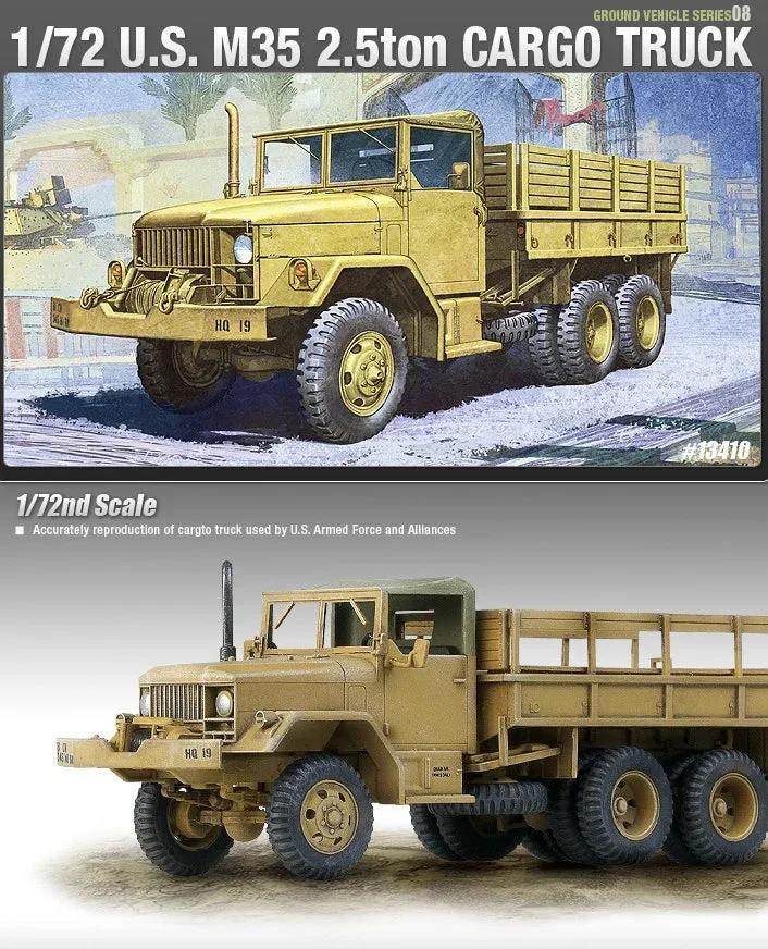 1/72 Academy U.S. M35 2.5Ton Cargo Truck 13410 - Academy Models