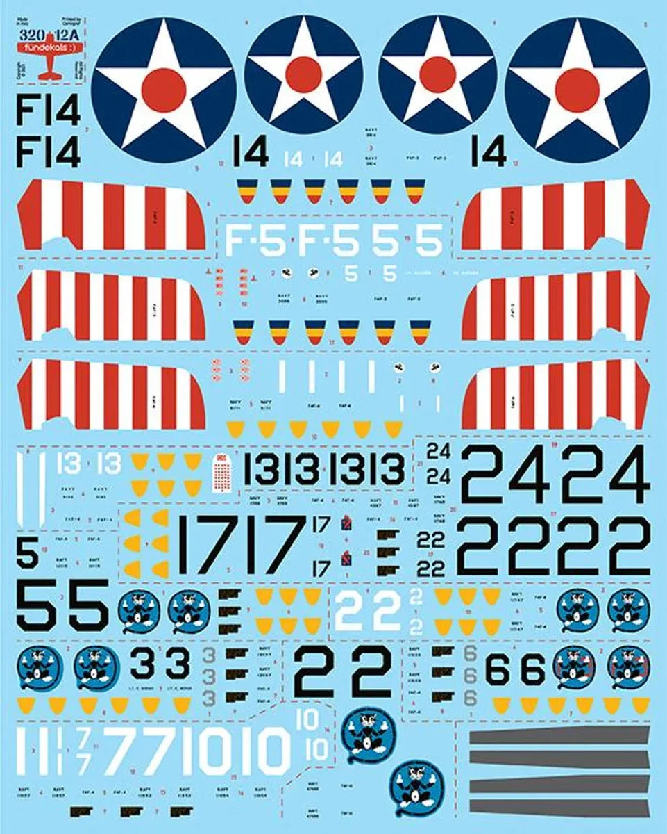 1/32 Fundekals F4F WILDCATS 32012
